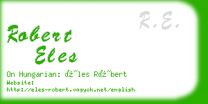 robert eles business card